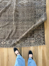 Load image into Gallery viewer, Antique Malayer 4’8” x 6’6” green coloring for entryway, mudroom, bathroom