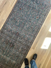 Load image into Gallery viewer, Antique Tabriz 3’ x 12’9”