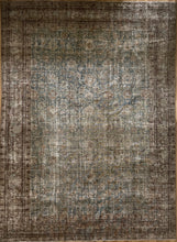 Load image into Gallery viewer, Designer Large Antique Area Rug 9’1” x 12’4” #111