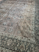 Load image into Gallery viewer, {ON HOLD} Vintage Tabriz 11’ x 14’8”