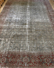 Load image into Gallery viewer, Semi-antique Designer Area Rug #140 7’2” x 9’5”
