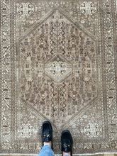 Load image into Gallery viewer, Vintage Persian Scatter Rug 3’6” x 4’8”