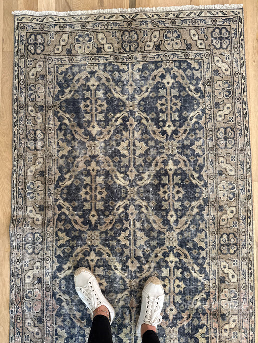 Vintage Turkish 3’6”x 6’9” runner kitchen bathroom