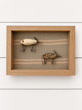 Load image into Gallery viewer, Framed Vintage Fishing Lures Set 101
