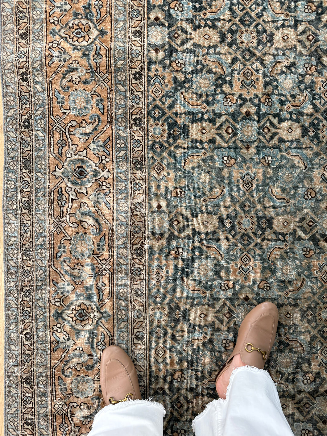 Vintage Tabriz 6’11” x 9’10”
