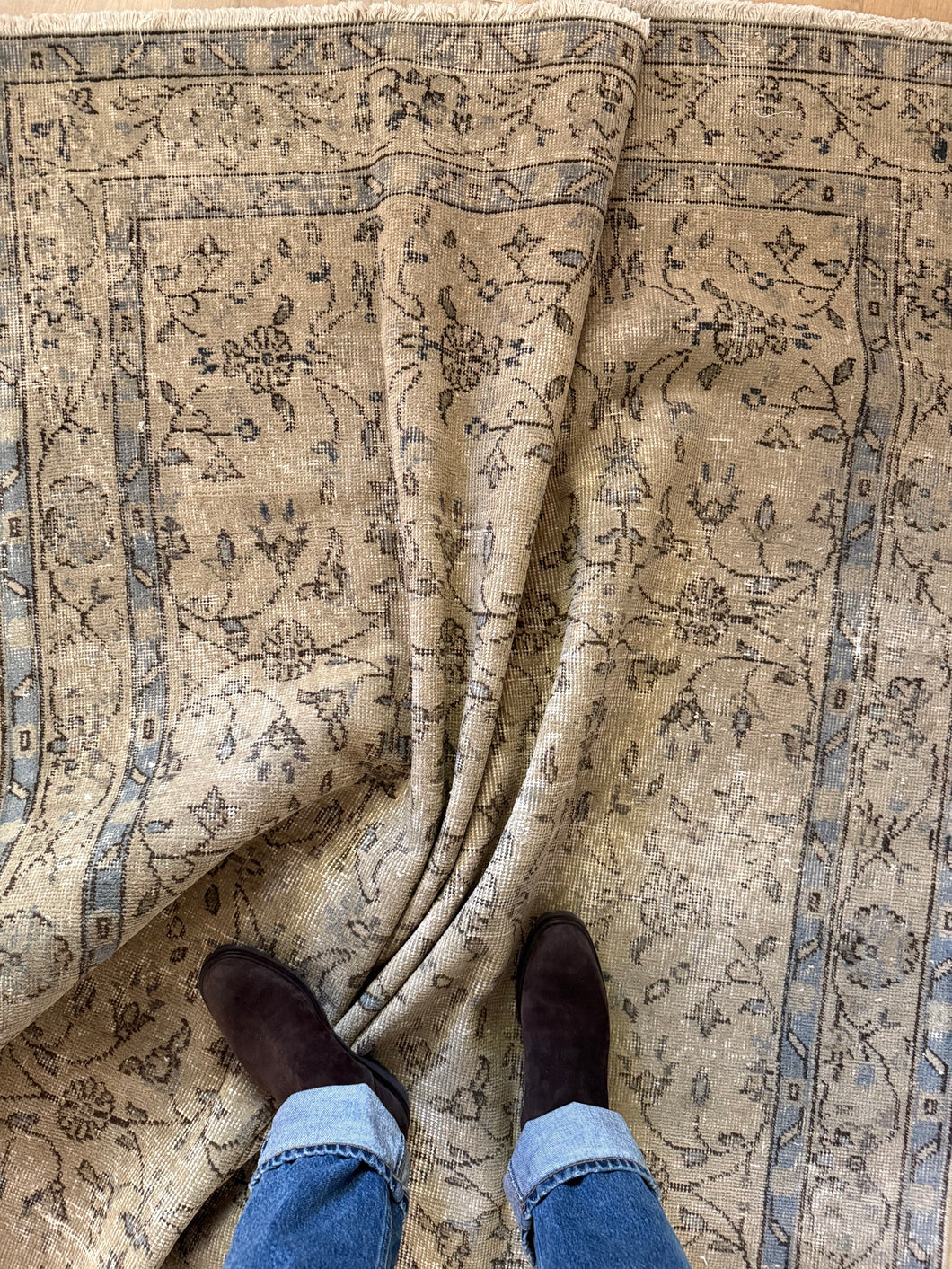 Vintage Turkish Gallery Rug 4’9” x 11’10”