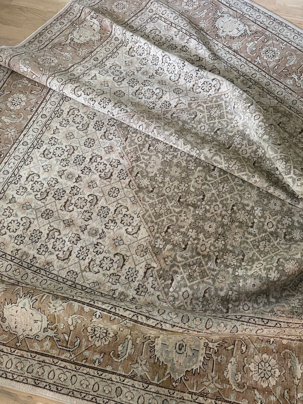 Antique Tabriz 9’3” x 11’6”