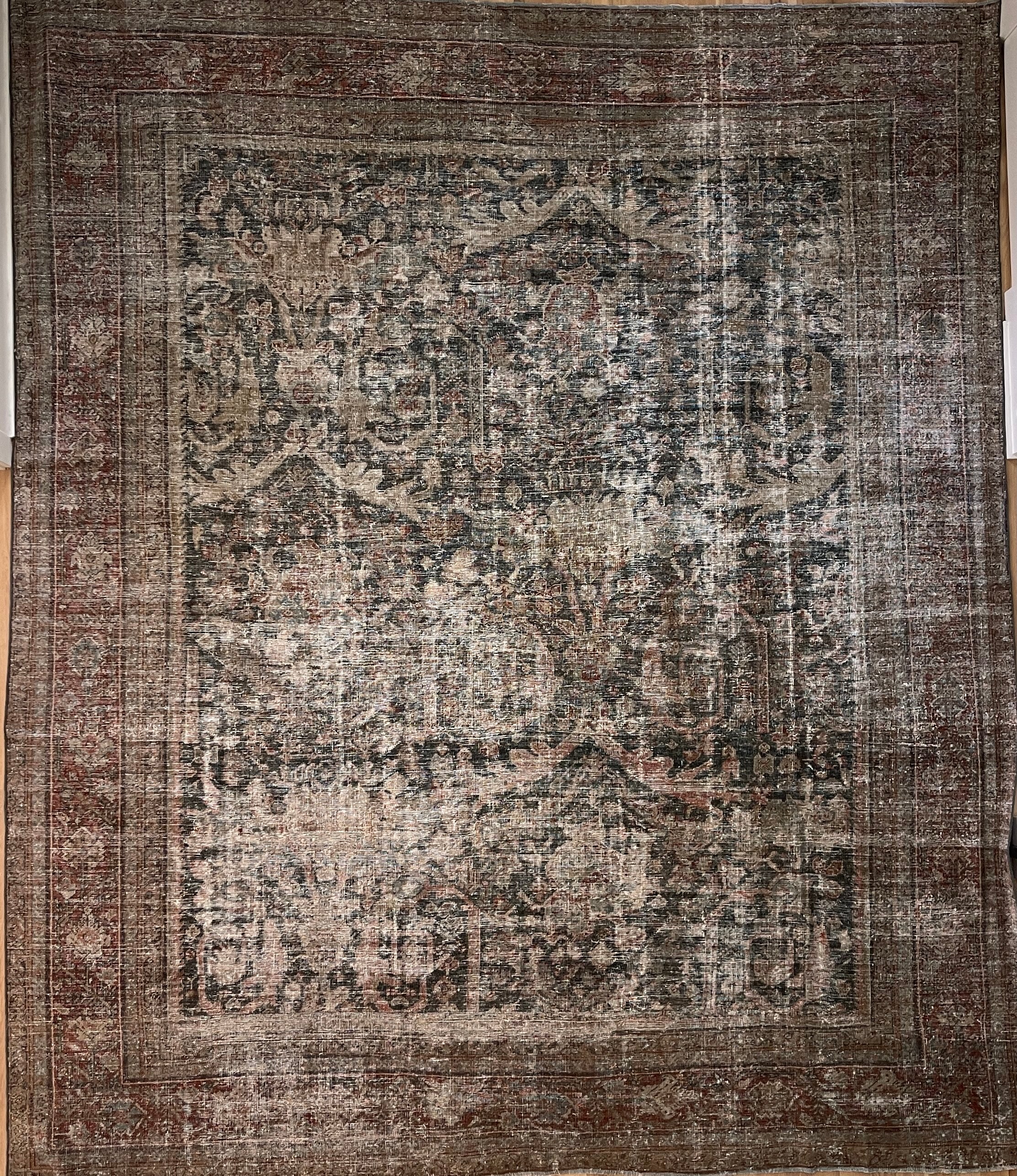 Antique Mustafi Large Area Rug 9'10